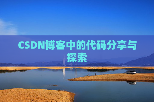 CSDN博客中的代码分享与探索